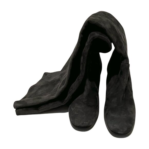 Vince Shoes - Vince grey suede, Knee high boots, Dark gray, Size 6M